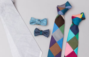 ハンカチーフを活用しタイにアップサイクル【ブルーミング中西】