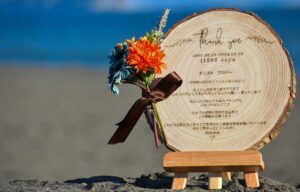 自然素材を活かした子育て感謝状【omoinokizami】