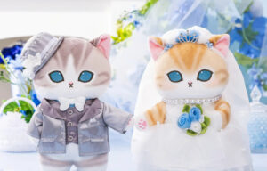 猫のぬいぐるみ 結婚式ペア商品【グレイ・パーカー・サービス】