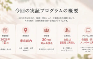 4週間の共同体験で新たな出会い支援【アスモアリンク】